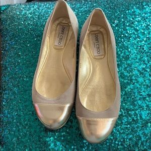 AUTH JIMMY CHOO FLAT SIZE 6.5 like new! No box